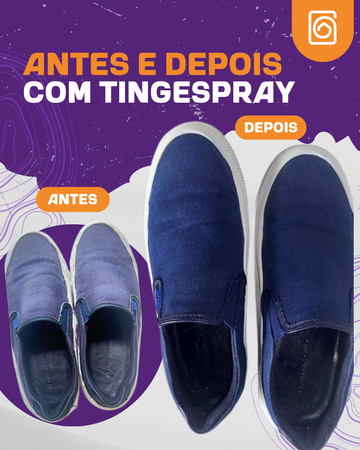 Tinta de Tecidos Roupas e Sofá - Tingespray Borrifador 500ml